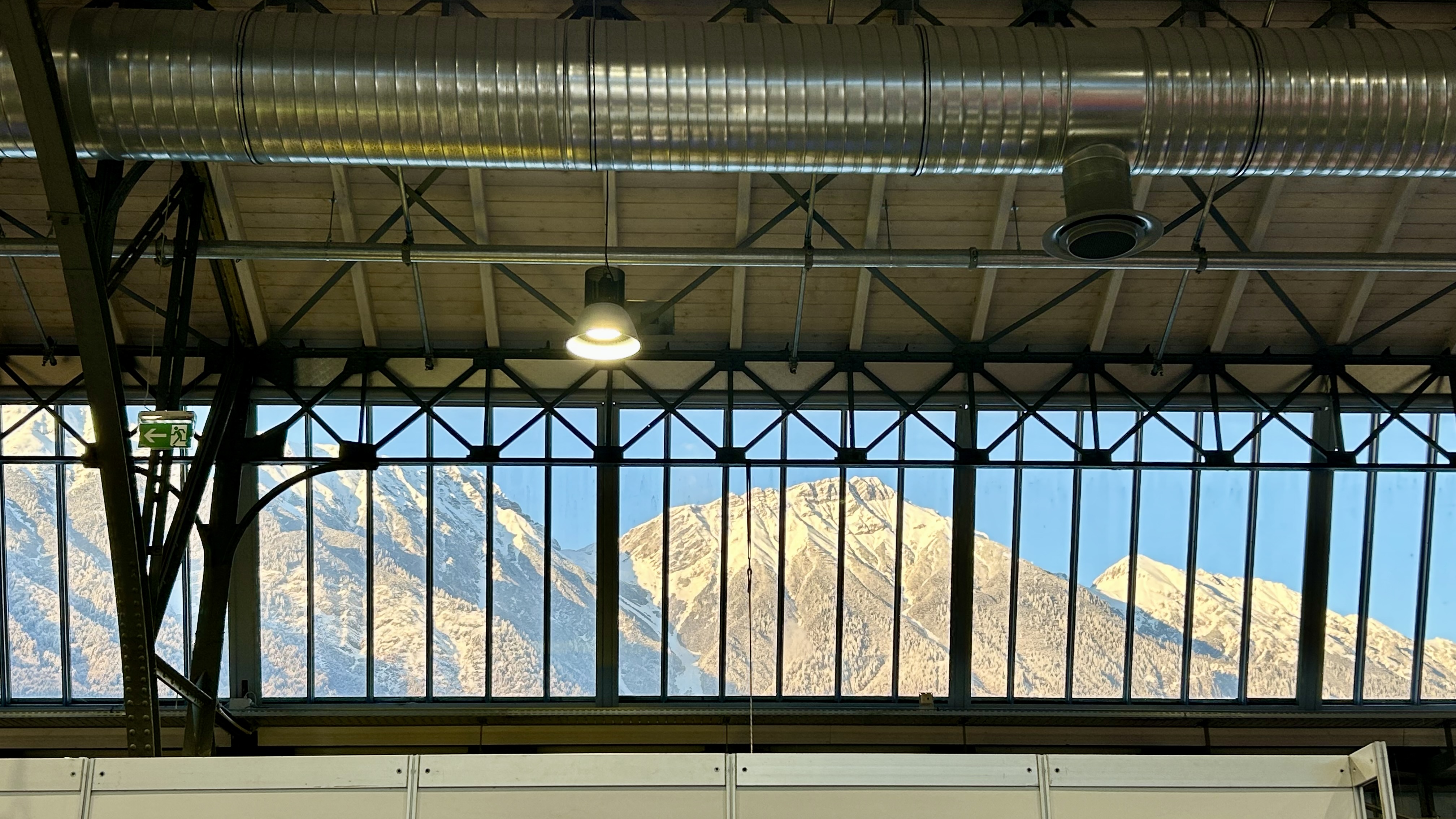 Innsbruck rooftops under blue sky